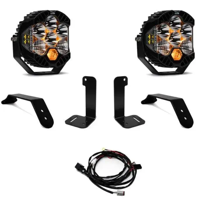 Dual LP4 / LP6 LED Auxiliary Light Kit for Jeep JL / JT with Plastic Bumpers