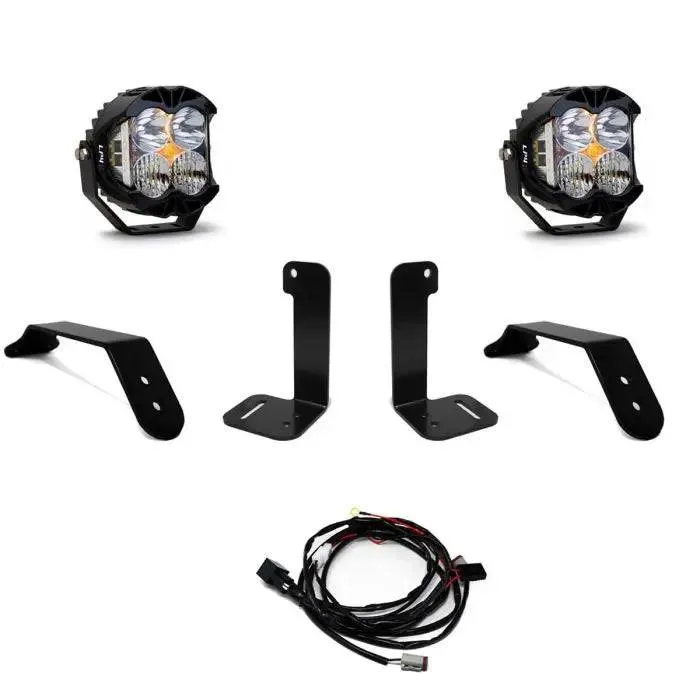 Dual LP4 / LP6 LED Auxiliary Light Kit for Jeep JL / JT with Plastic Bumpers