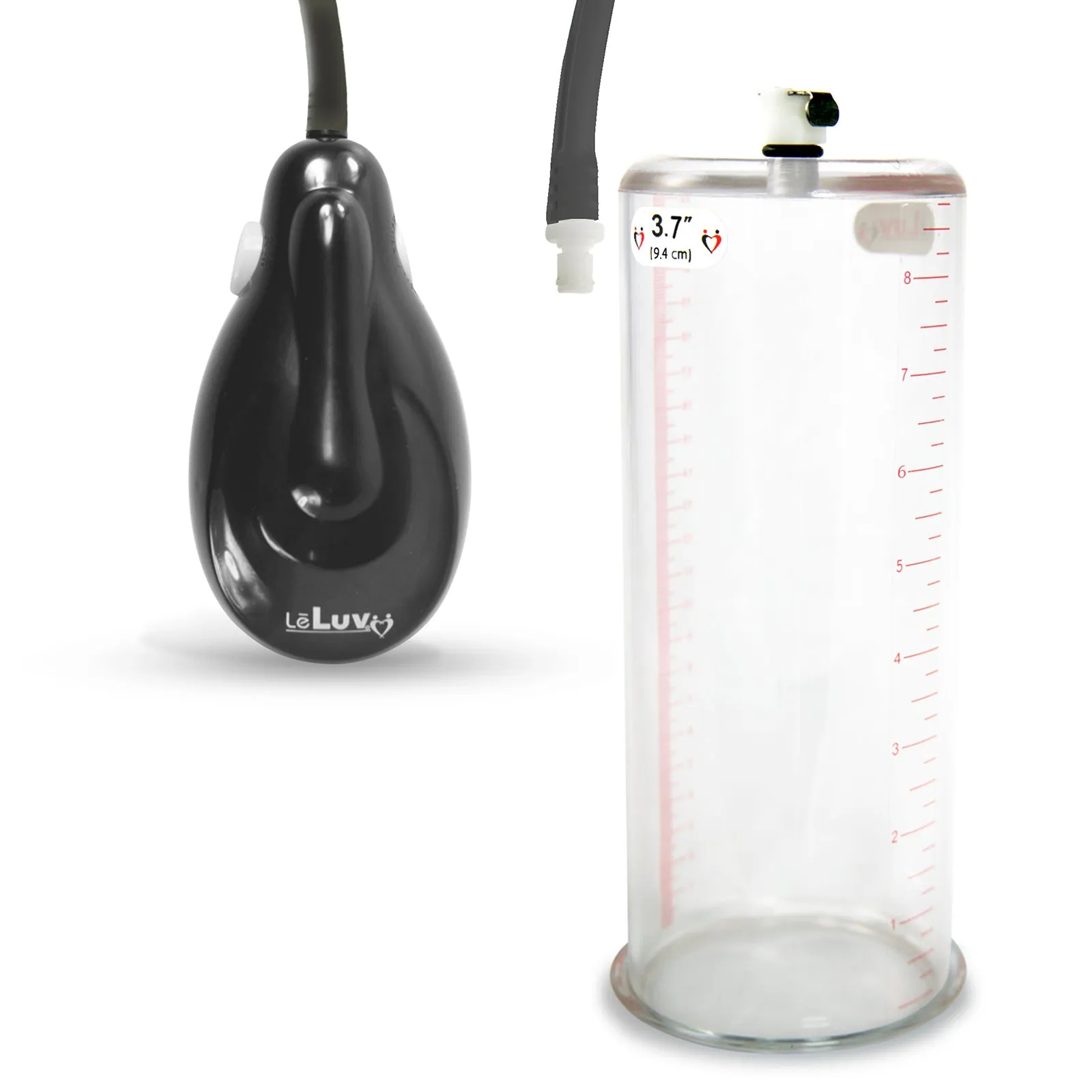 eGrip Electric Penis Pump with Premium Hose | 9 or 12 Inch Length, 1.35-3.70 Inch Diameter