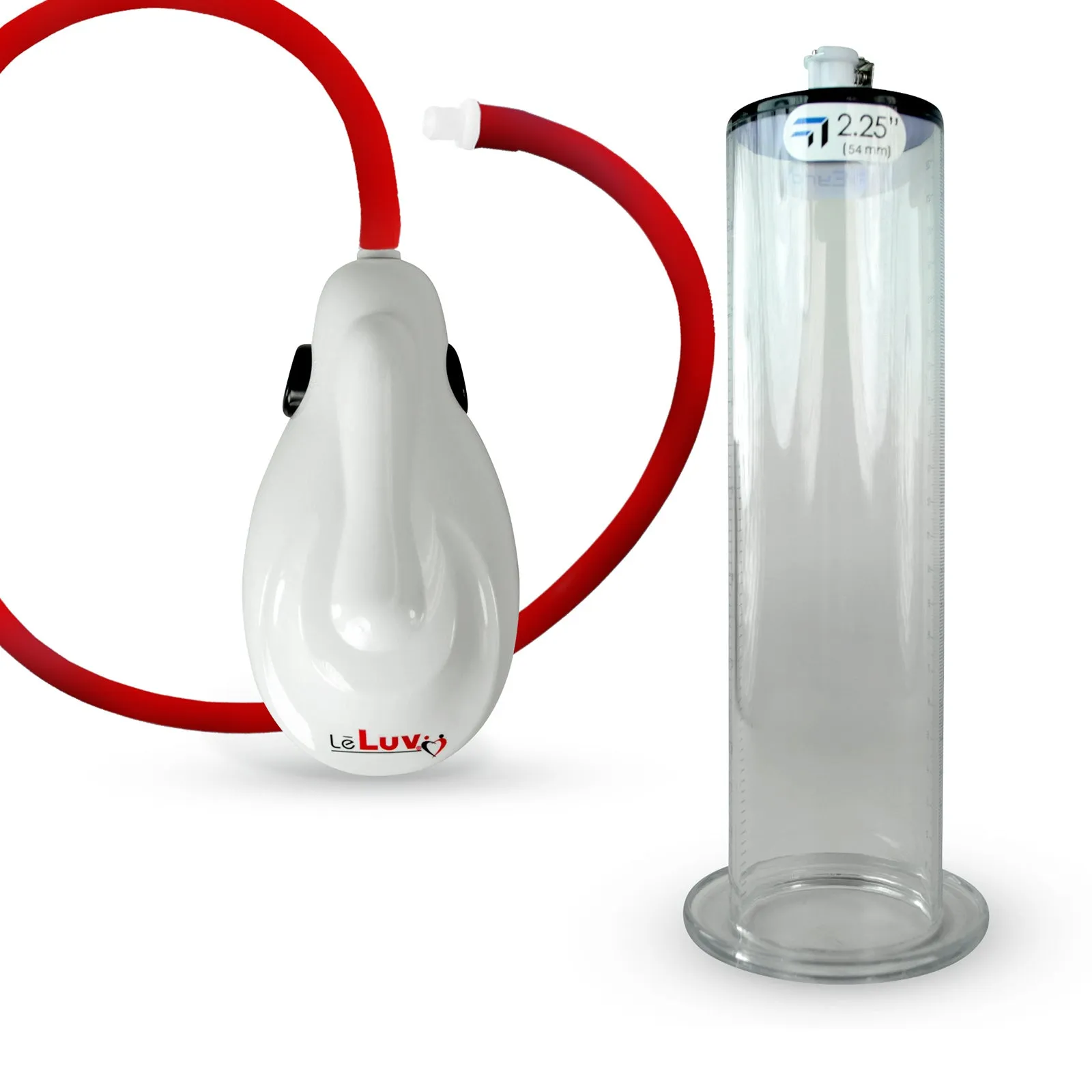 eGrip Electric Wireless Penis Pump with Premium Hose | 9 or 12 Inch Length, 1.75-2.50 Inch Diameter WIDE FLANGE Cylinder