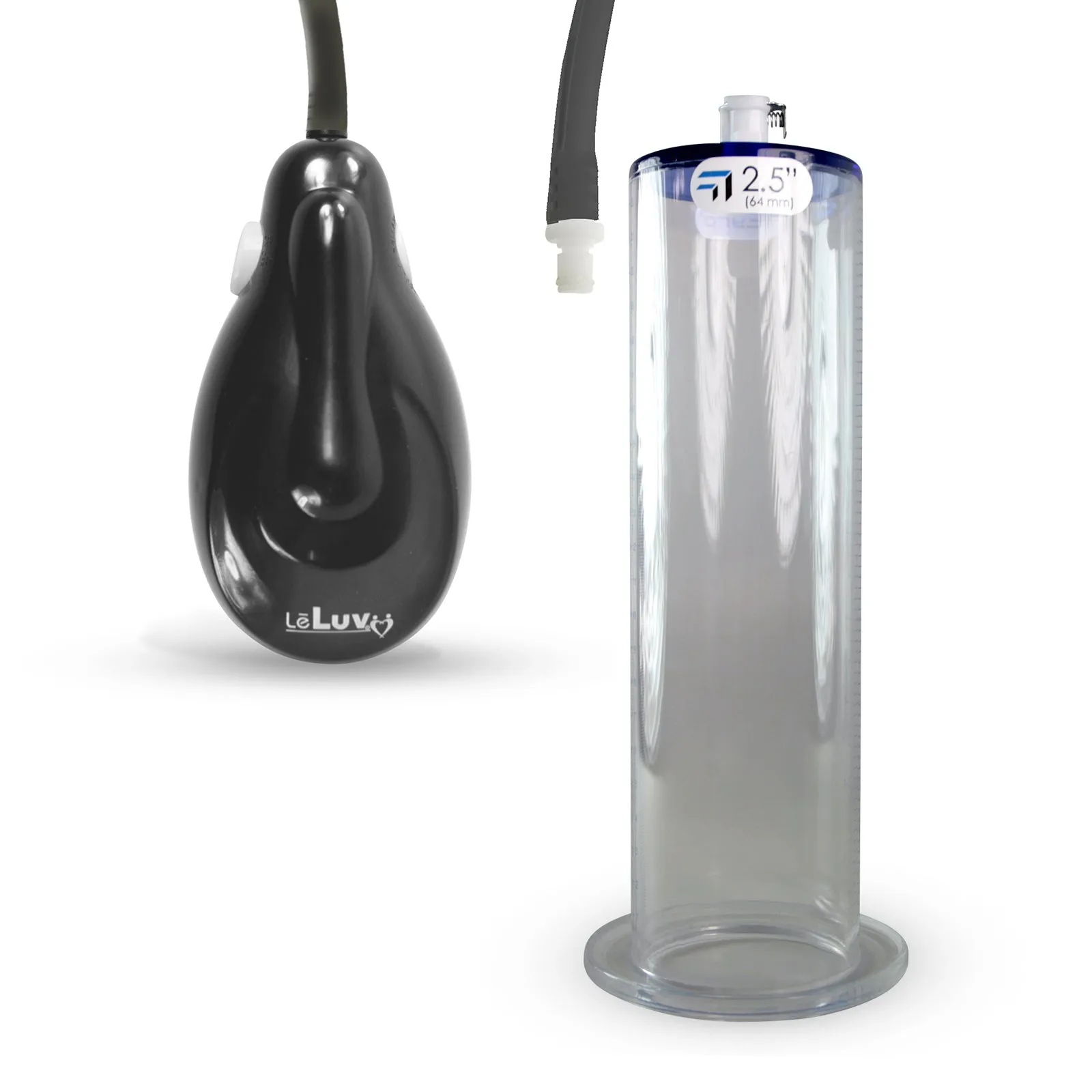 eGrip Electric Wireless Penis Pump with Premium Hose | 9 or 12 Inch Length, 1.75-2.50 Inch Diameter WIDE FLANGE Cylinder