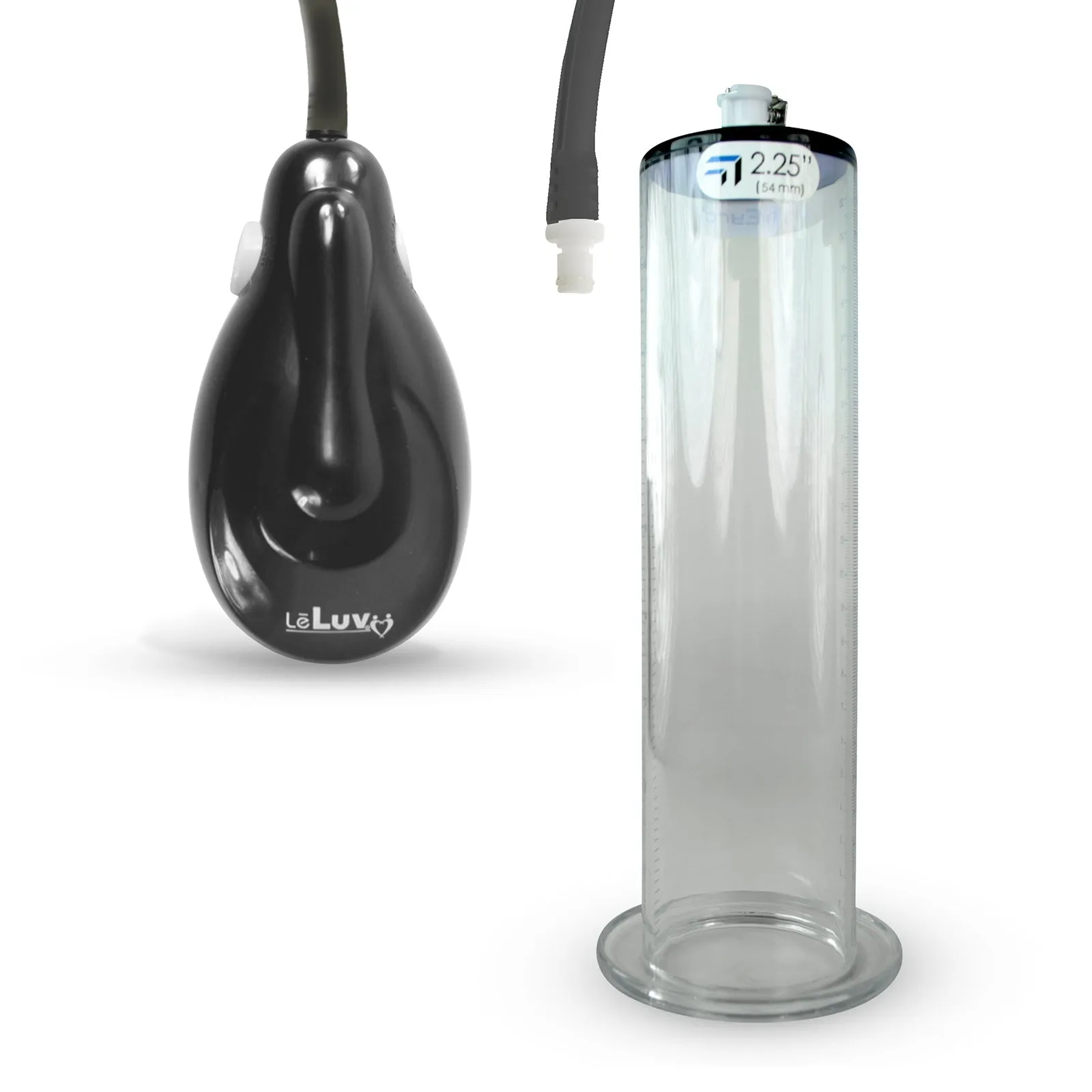 eGrip Electric Wireless Penis Pump with Premium Hose | 9 or 12 Inch Length, 1.75-2.50 Inch Diameter WIDE FLANGE Cylinder