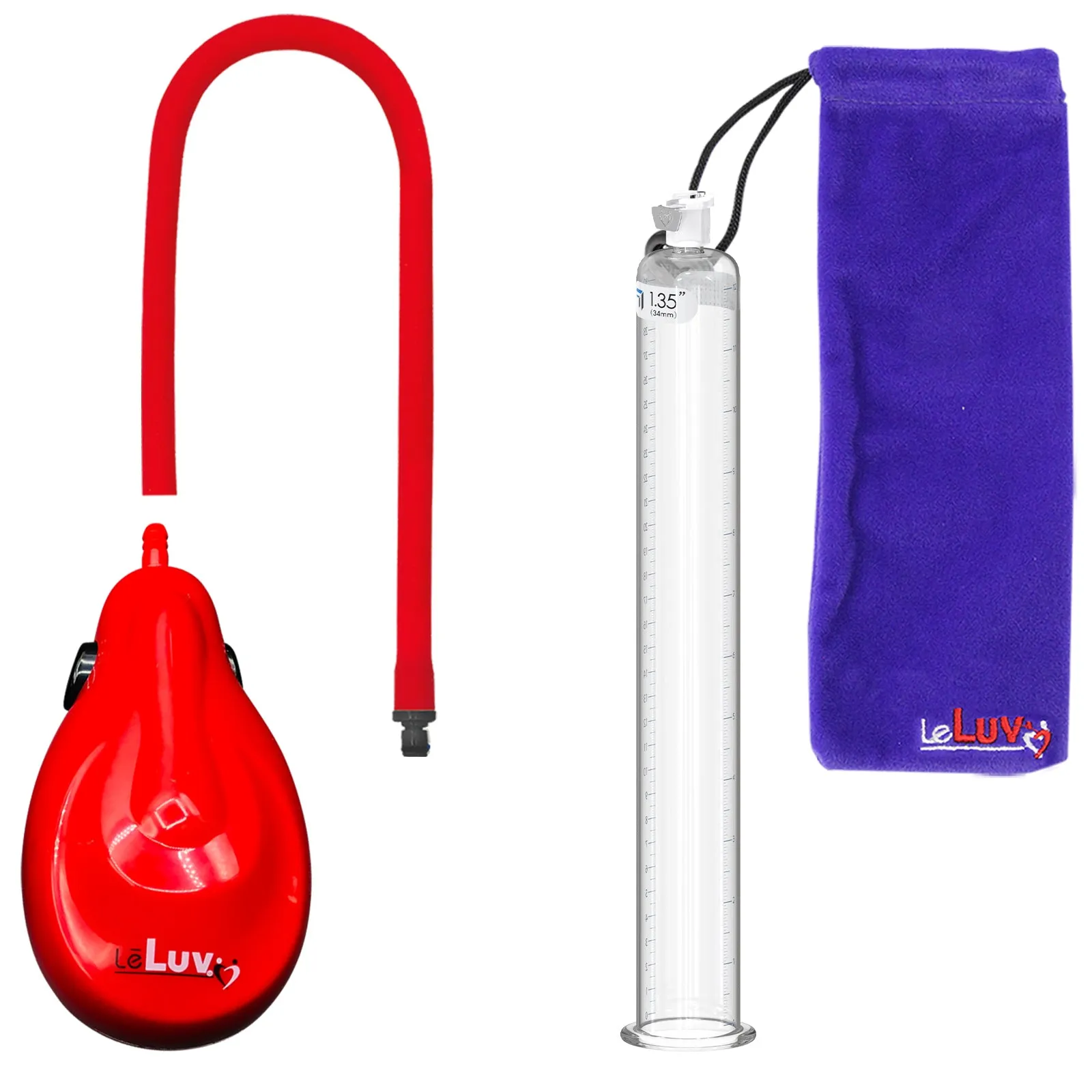 eGrip Rechargeable Penis Pump, Silicone Hose - 12" Round Flange - [Purple/Red/Grey Handles on Shopify ONLY]