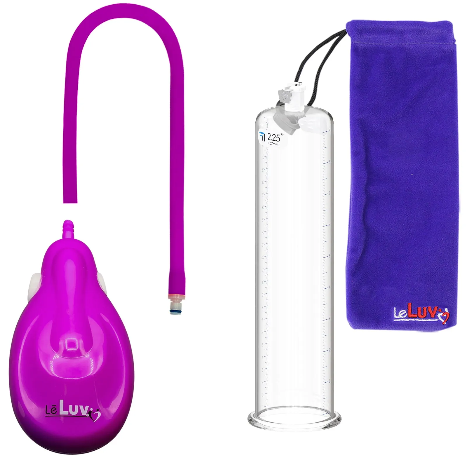 eGrip Rechargeable Penis Pump, Silicone Hose - 9" Round Flange - [Purple/Red/Grey Handles on Shopify ONLY]