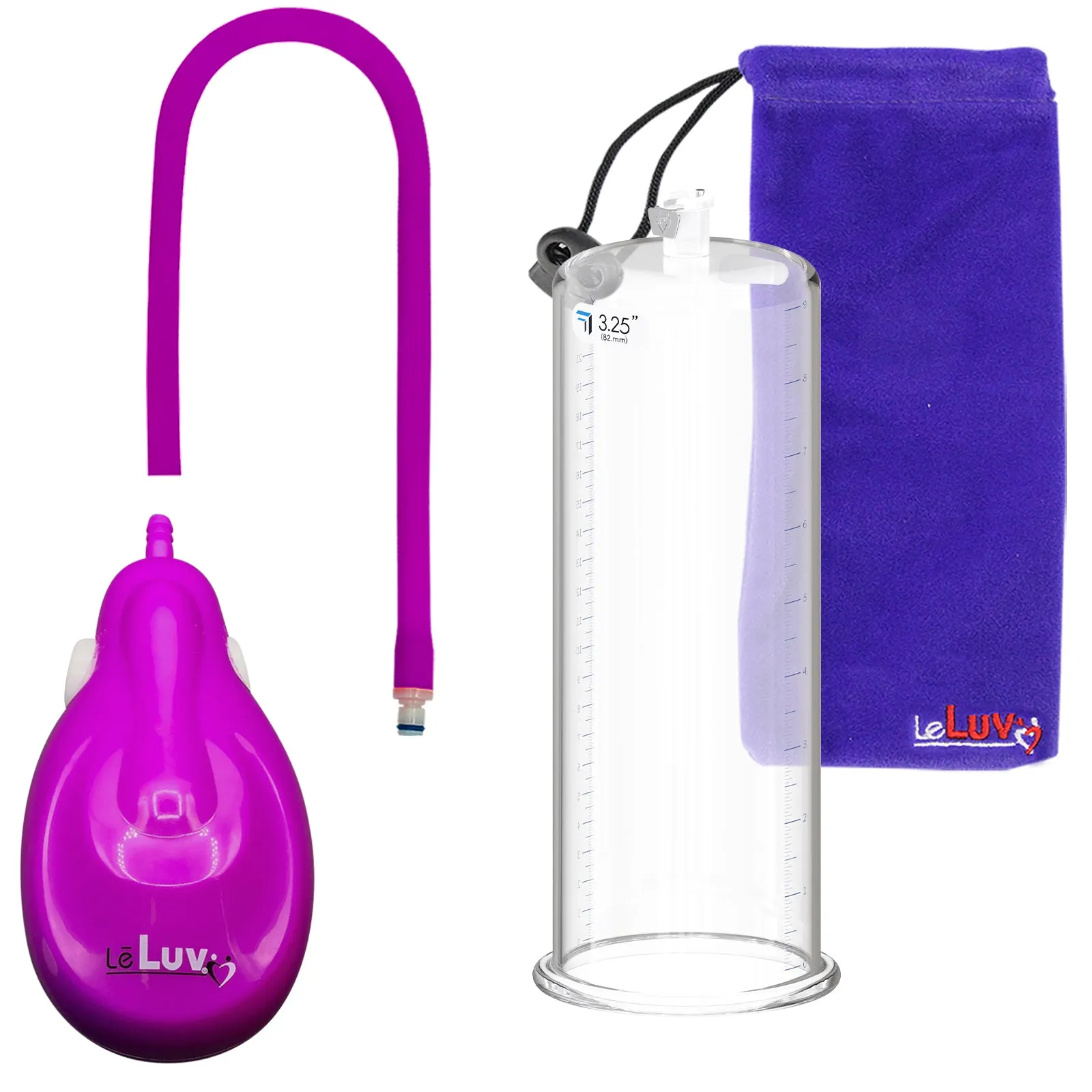 eGrip Rechargeable Penis Pump, Silicone Hose - 9" Round Flange - [Purple/Red/Grey Handles on Shopify ONLY]