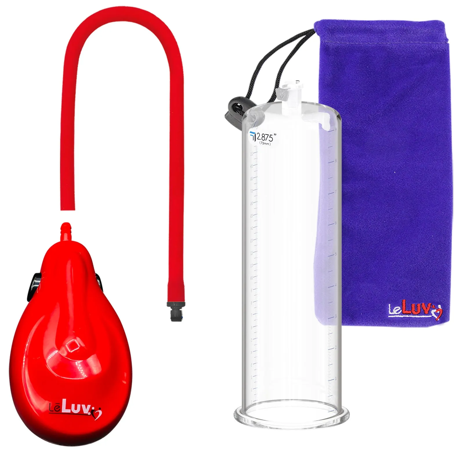 eGrip Rechargeable Penis Pump, Silicone Hose - 9" Round Flange - [Purple/Red/Grey Handles on Shopify ONLY]