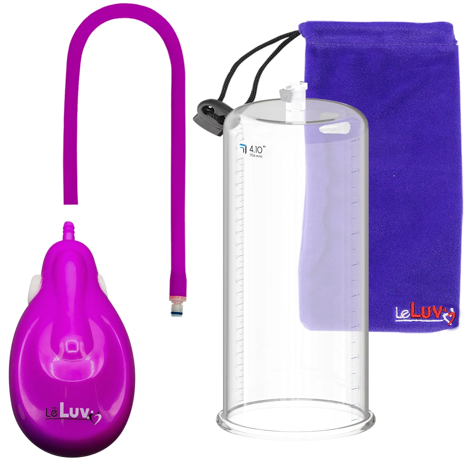 eGrip Rechargeable Penis Pump, Silicone Hose - 9" Round Flange - [Purple/Red/Grey Handles on Shopify ONLY]