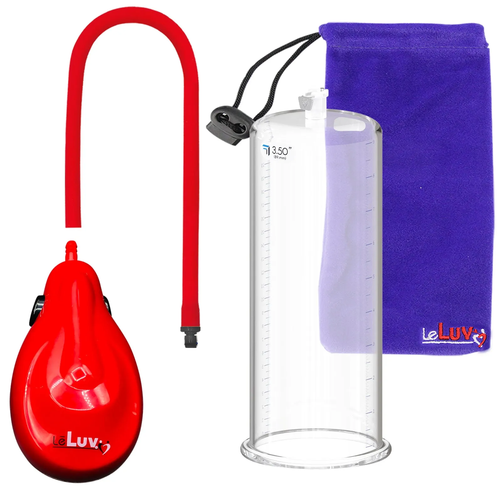 eGrip Rechargeable Penis Pump, Silicone Hose - 9" Round Flange - [Purple/Red/Grey Handles on Shopify ONLY]