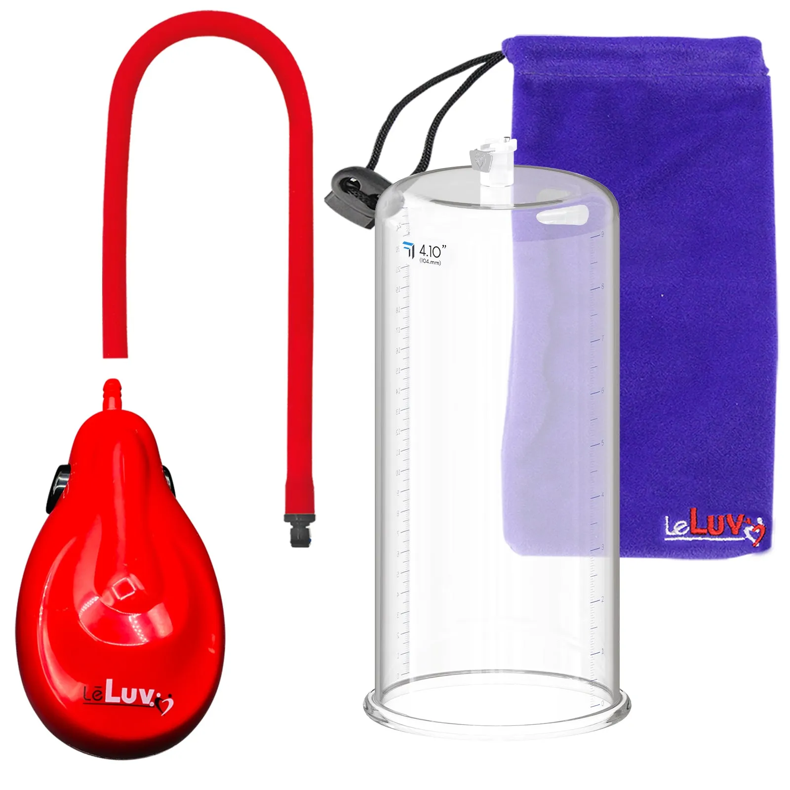 eGrip Rechargeable Penis Pump, Silicone Hose - 9" Round Flange - [Purple/Red/Grey Handles on Shopify ONLY]