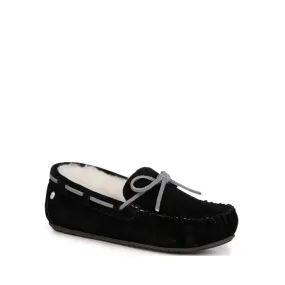 Emu - Amity Moccasin Slipper - Black - W10555