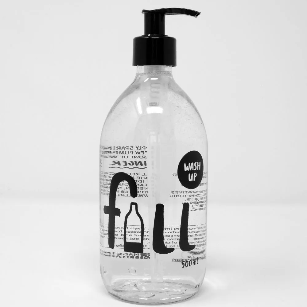 Fill 500ml Wash Up Glass Bottle