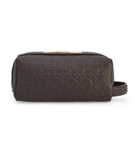 Gancini Dopp Kit Black Moorish Coffee