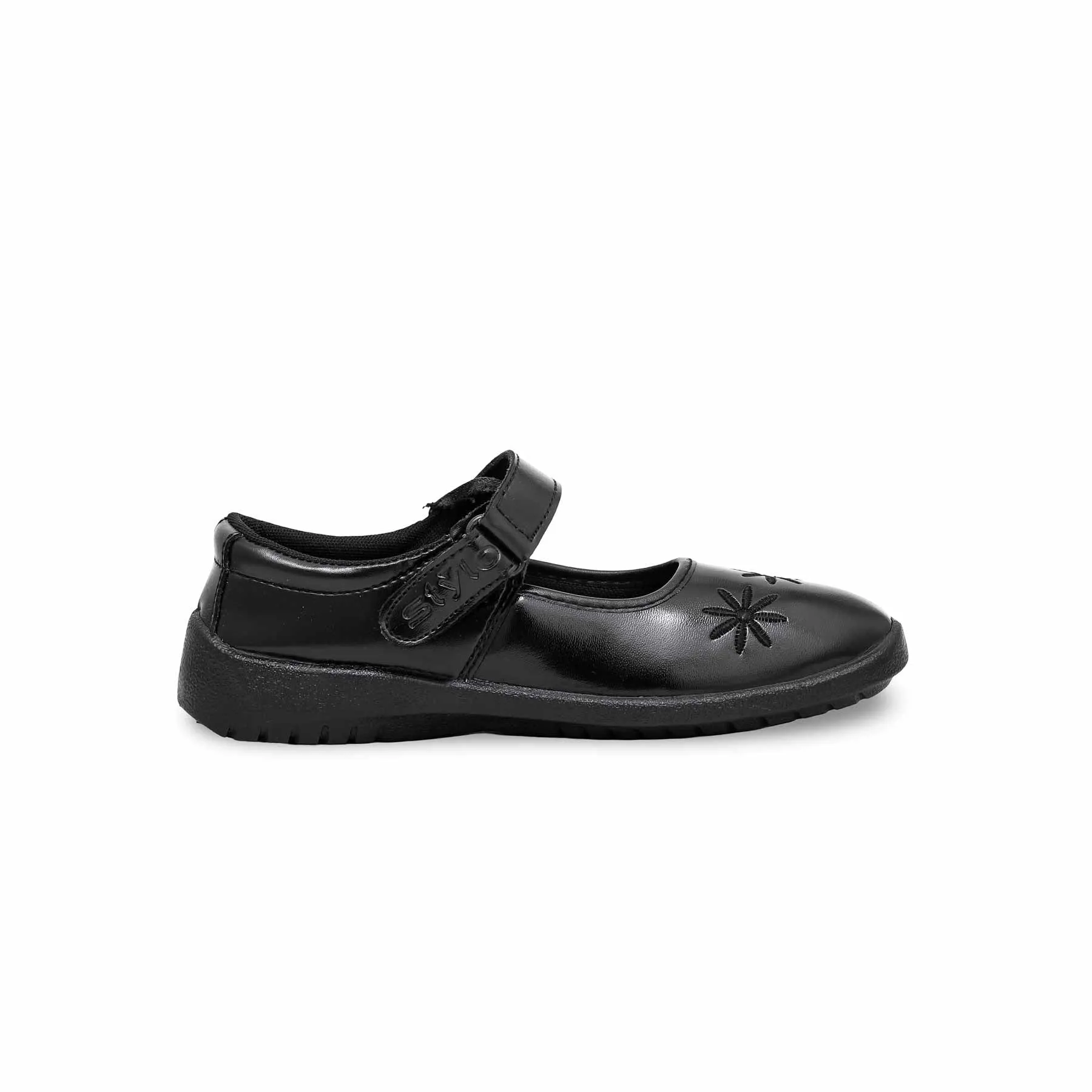 Girls Black School Shoes SK0065