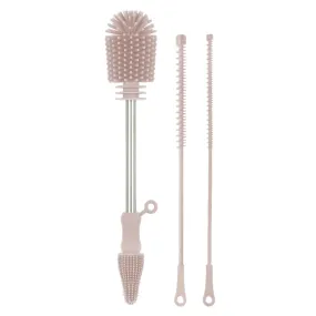 Haakaa Silicone Cleaning Brush Kit - Pink