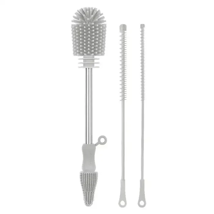 Haakaa - Silicone Cleaning Brush Kit (Suva Grey)