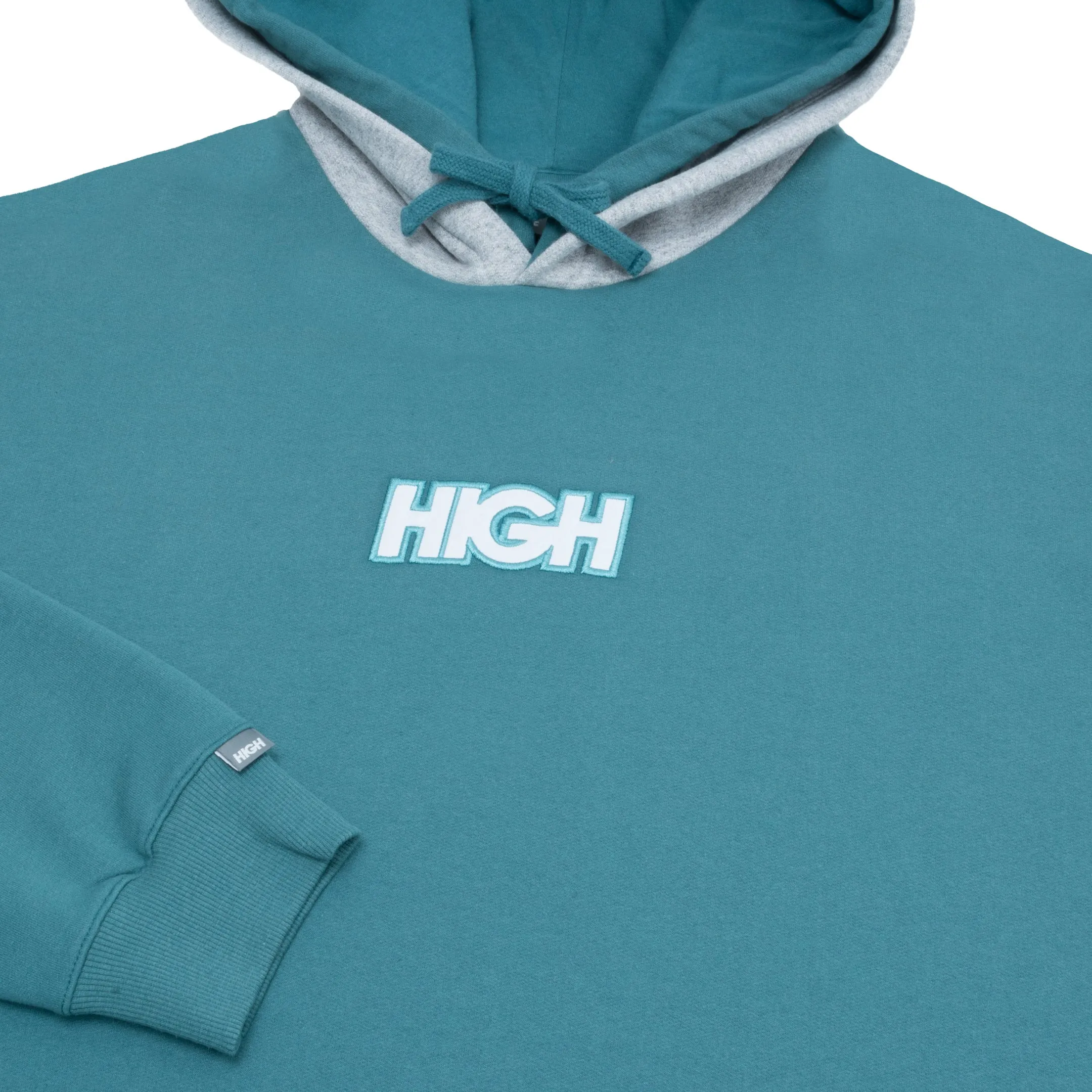 HIGH - Double Hooded Pullover "Oil Blue"