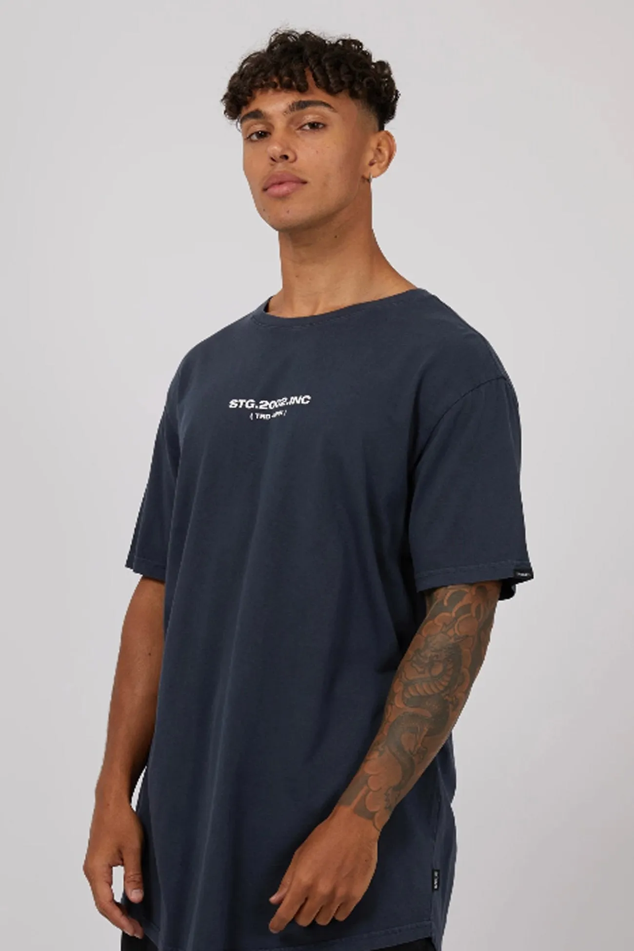 High Rise Tee Navy