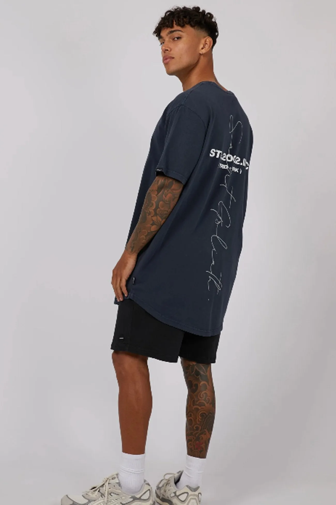 High Rise Tee Navy