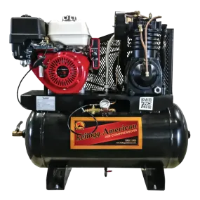 Kellogg-American 12hp Honda Gas Engine Air Compressor, 30 Gal, 27.9 CFM @ 175 PSI - HD30GH14E-335