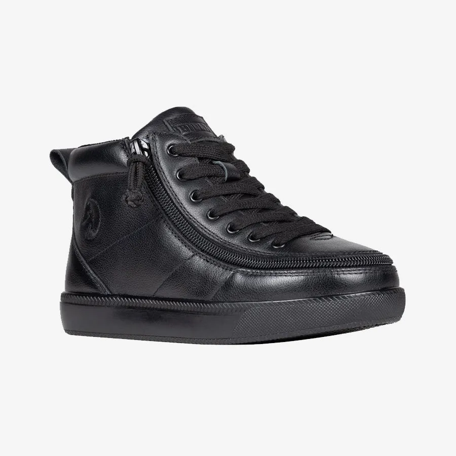 Kid's D|R Leather High X-Wide (Black)