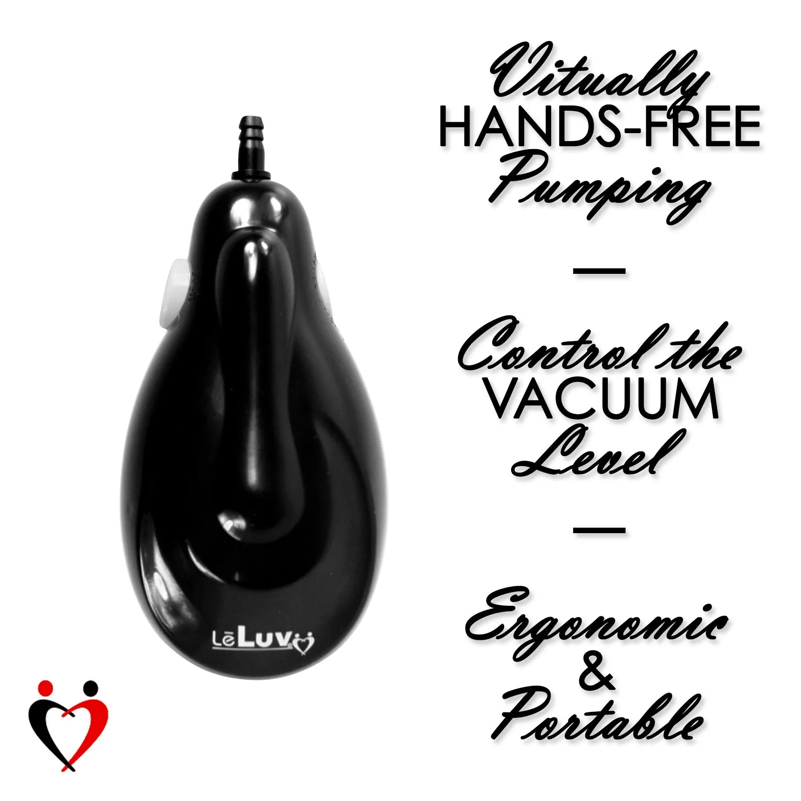 LeLuv eGrip Rechargeable Penis Pump - Thick-Walled Cylinders with Premium Silicone Hose