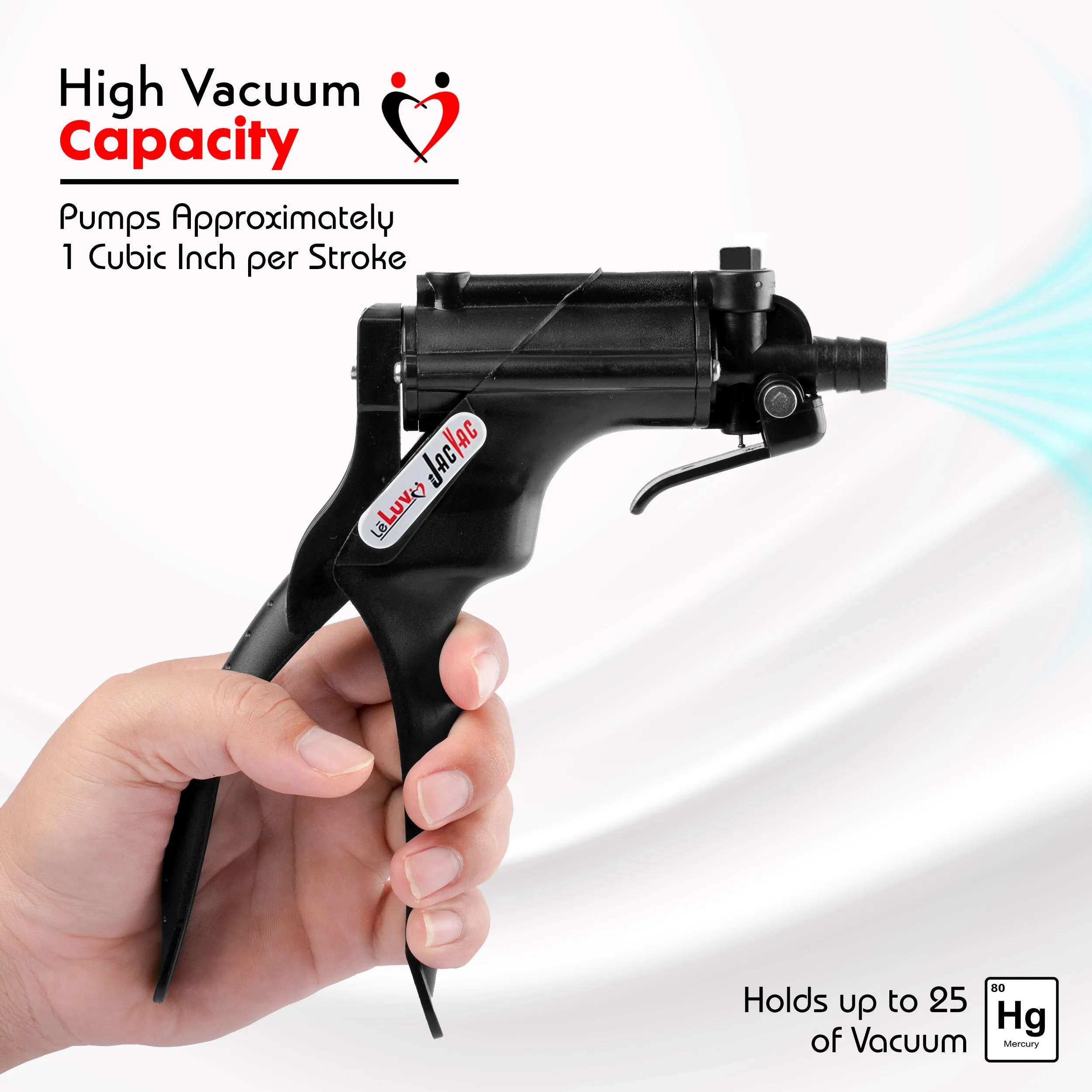 LeLuv JacVac Penis Pump - NPT Gauge Options with Thick-Wall Cylinder - Choose Size & Color