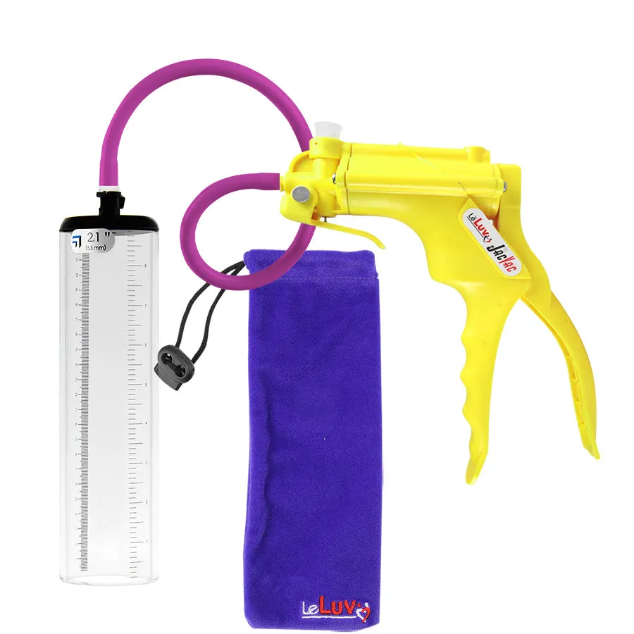 LeLuv JacVac Penis Pump with Swivel Gauge Options - Choose Thick-Walled Cylinder