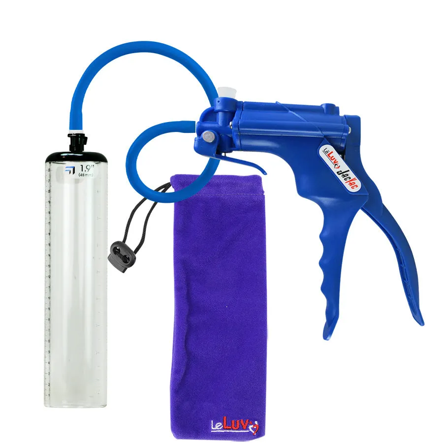 LeLuv JacVac Penis Pump with Swivel Gauge Options - Choose Thick-Walled Cylinder