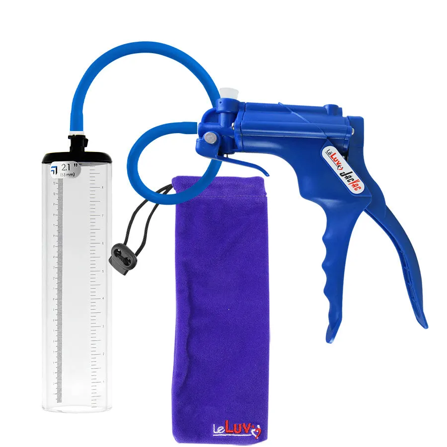 LeLuv JacVac Penis Pump with Swivel Gauge Options - Choose Thick-Walled Cylinder