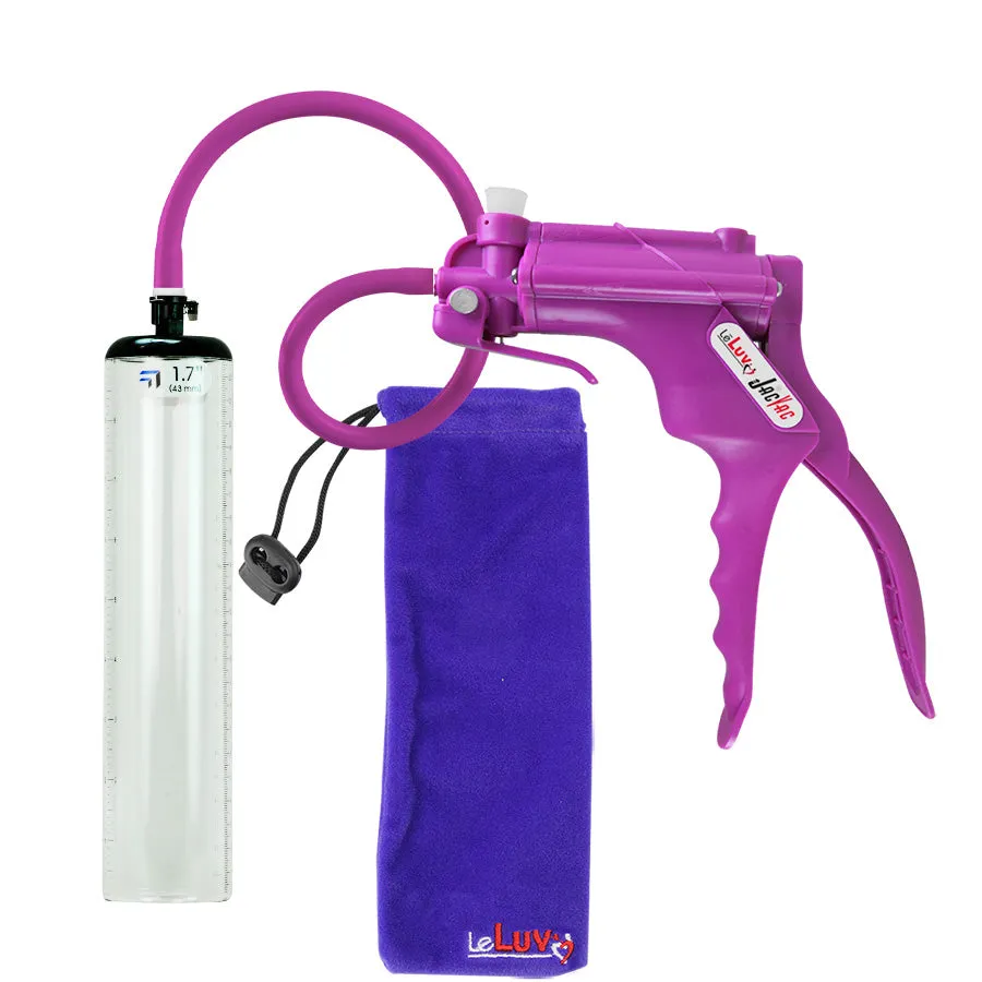 LeLuv JacVac Penis Pump with Swivel Gauge Options - Choose Thick-Walled Cylinder