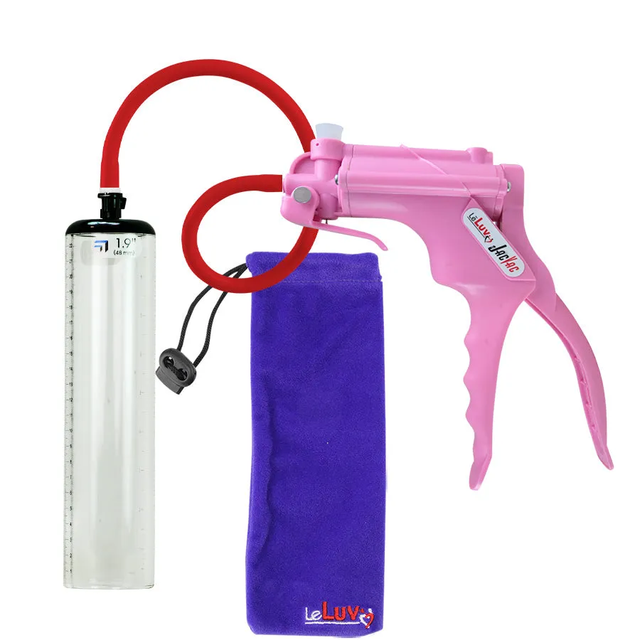 LeLuv JacVac Penis Pump with Swivel Gauge Options - Choose Thick-Walled Cylinder