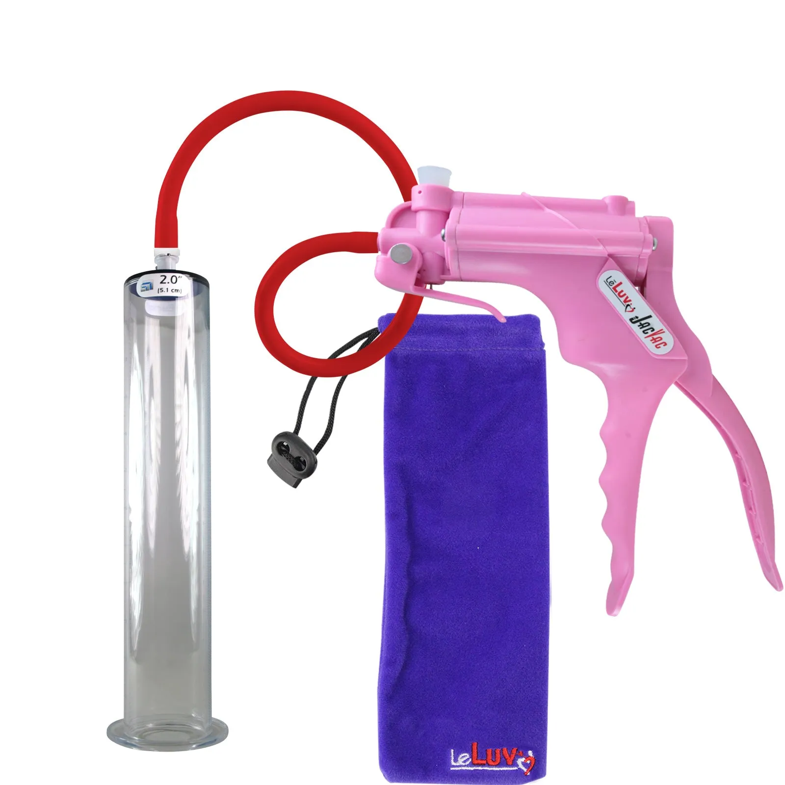 LeLuv JacVac Penis Pump with Swivel Gauge Options - Choose Wide Flange Cylinder