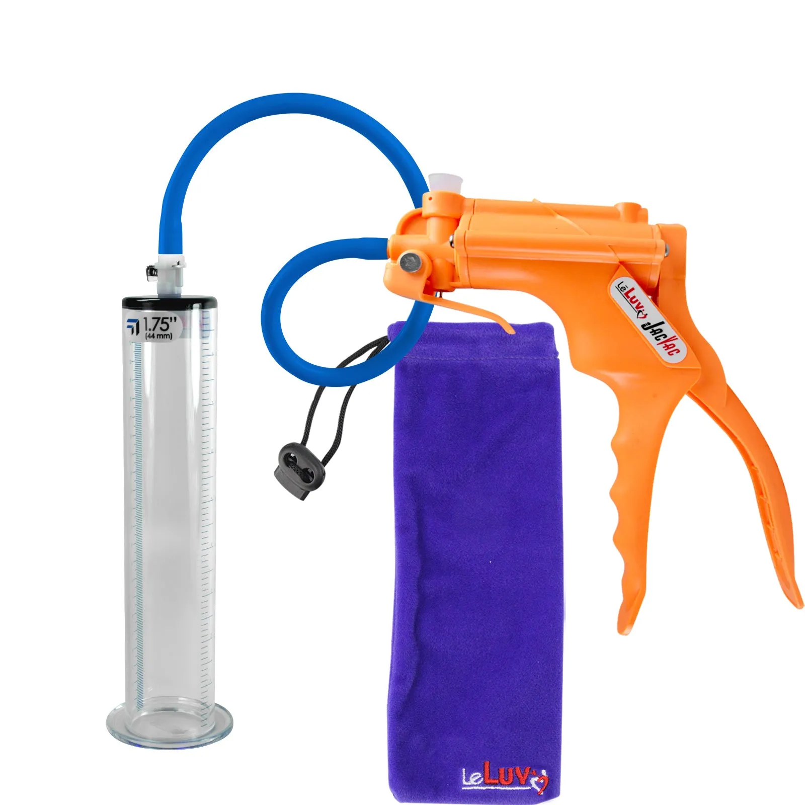 LeLuv JacVac Penis Pump with Swivel Gauge Options - Choose Wide Flange Cylinder