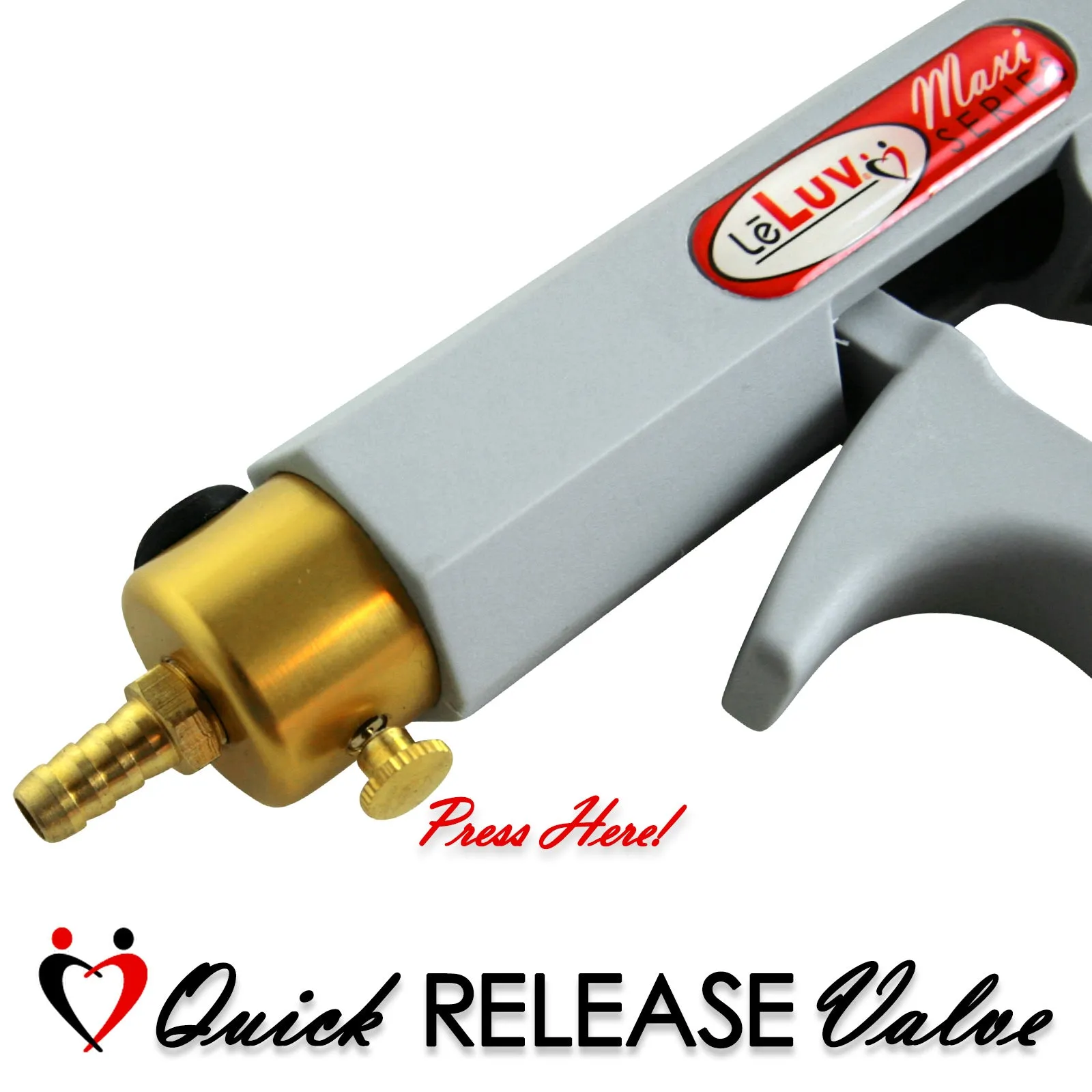 LeLuv Vacuum Pump Maxi Ergonomic Handle | Release Valve