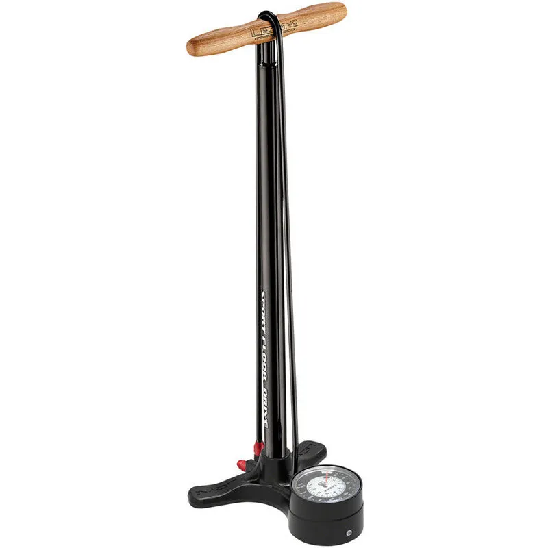 Lezyne Sport Floor Drive Floor Pump with 3.5" Gauge, ABS Pro Head, Black