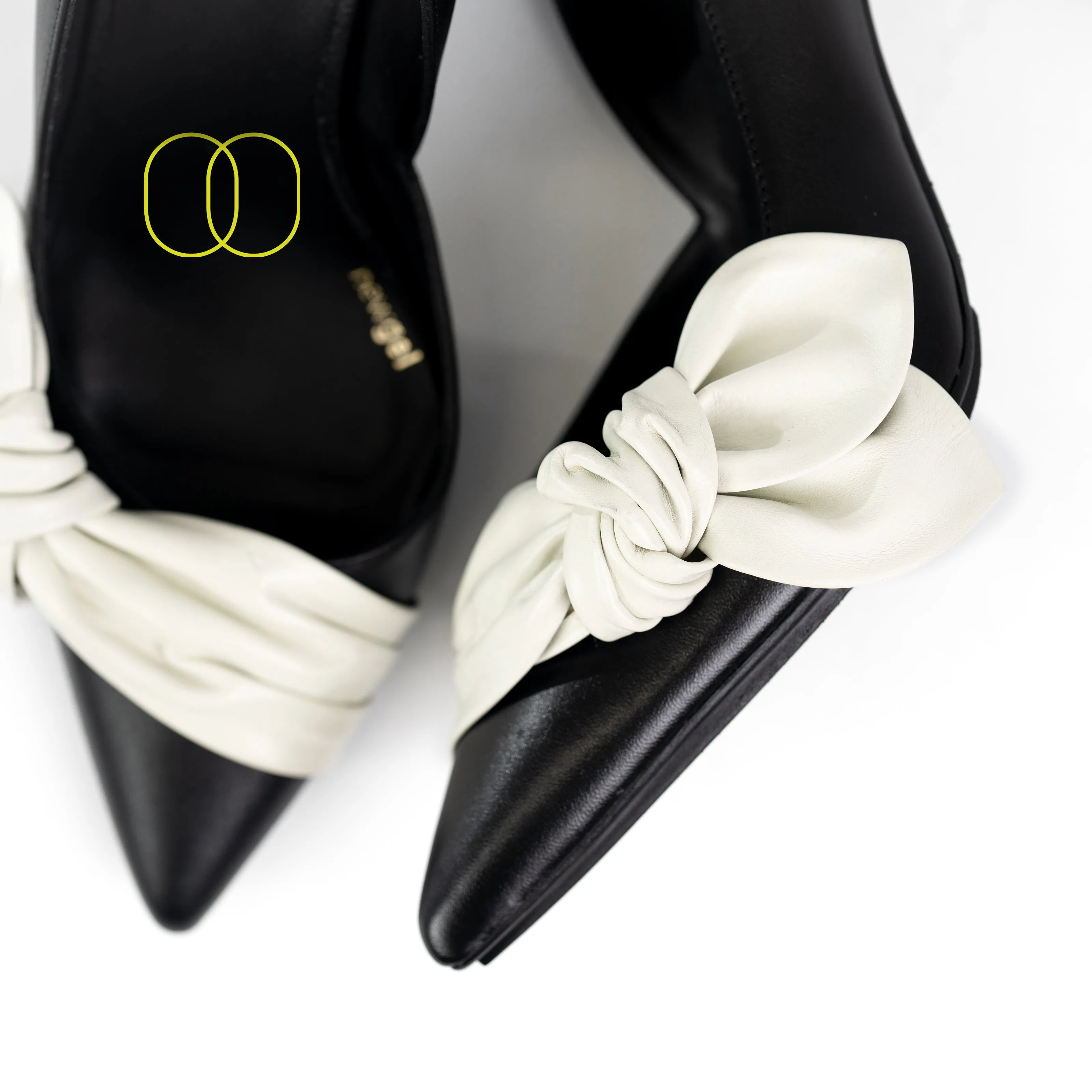 LODI Riler Black Court Shoes with Bow Detail