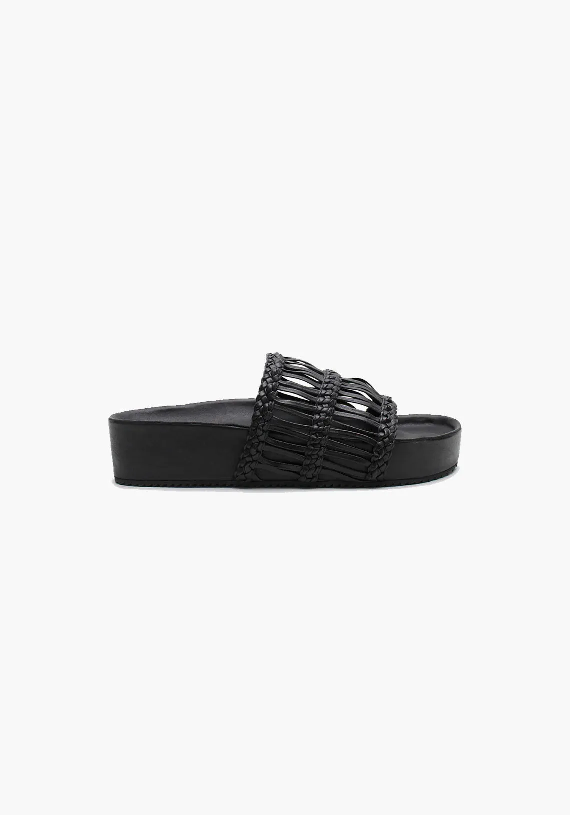 LOU PLATFORM SLIDE BLACK