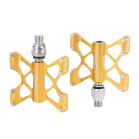 LP LitePro K5 Folding Bkie Aluminum Alloy Bearin Pedals(Golden)