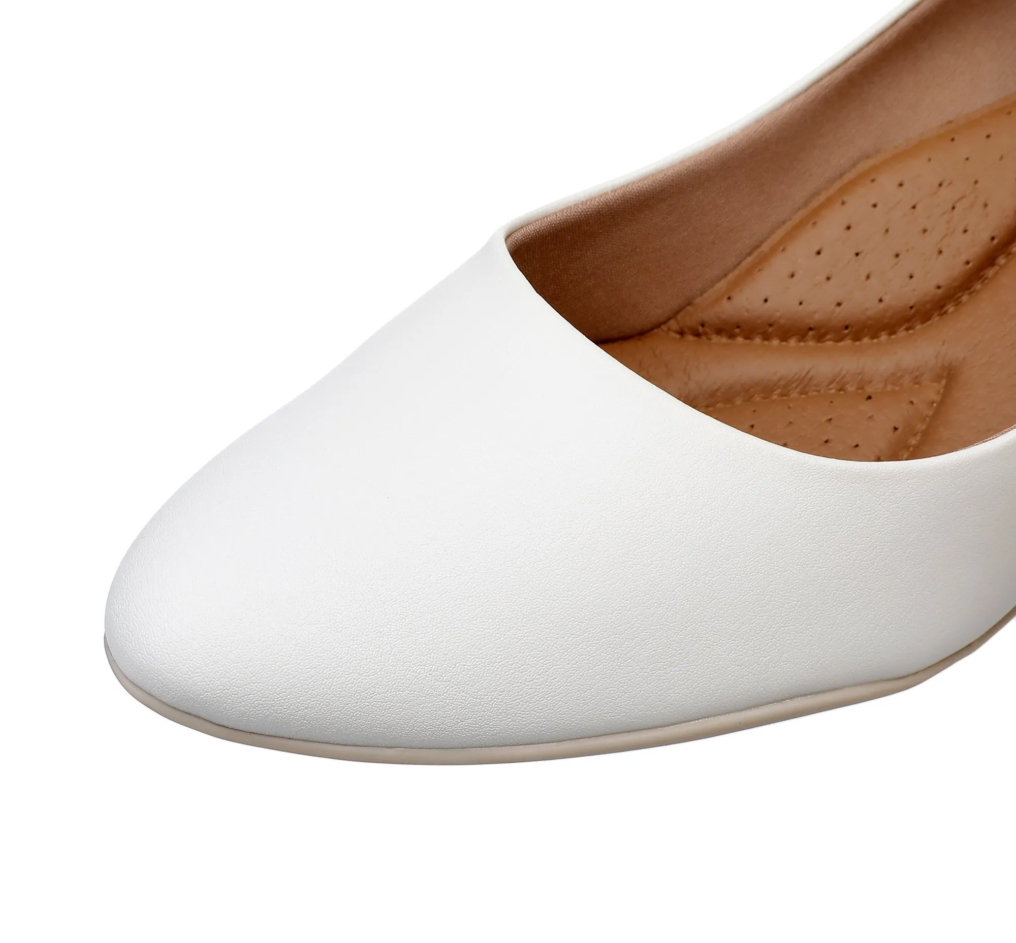 Luminous Grace White Pumps - (703.001)