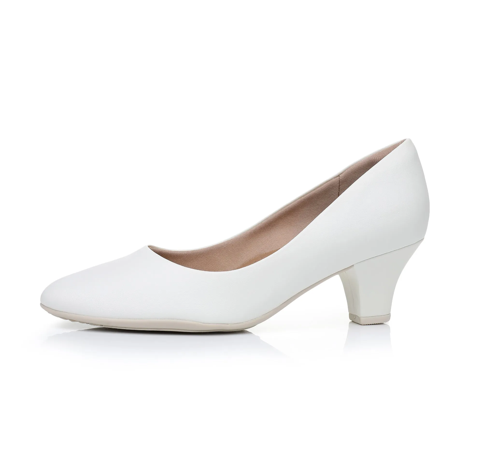 Luminous Grace White Pumps - (703.001)