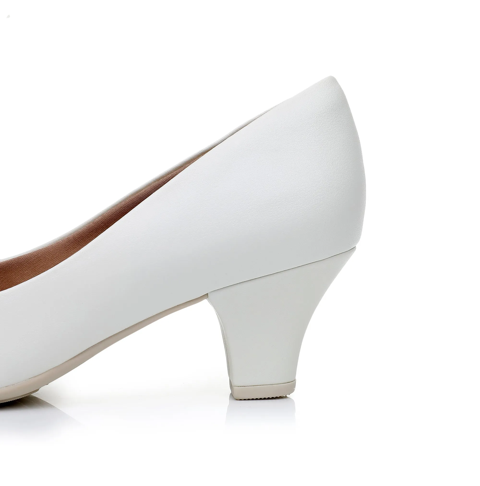 Luminous Grace White Pumps - (703.001)