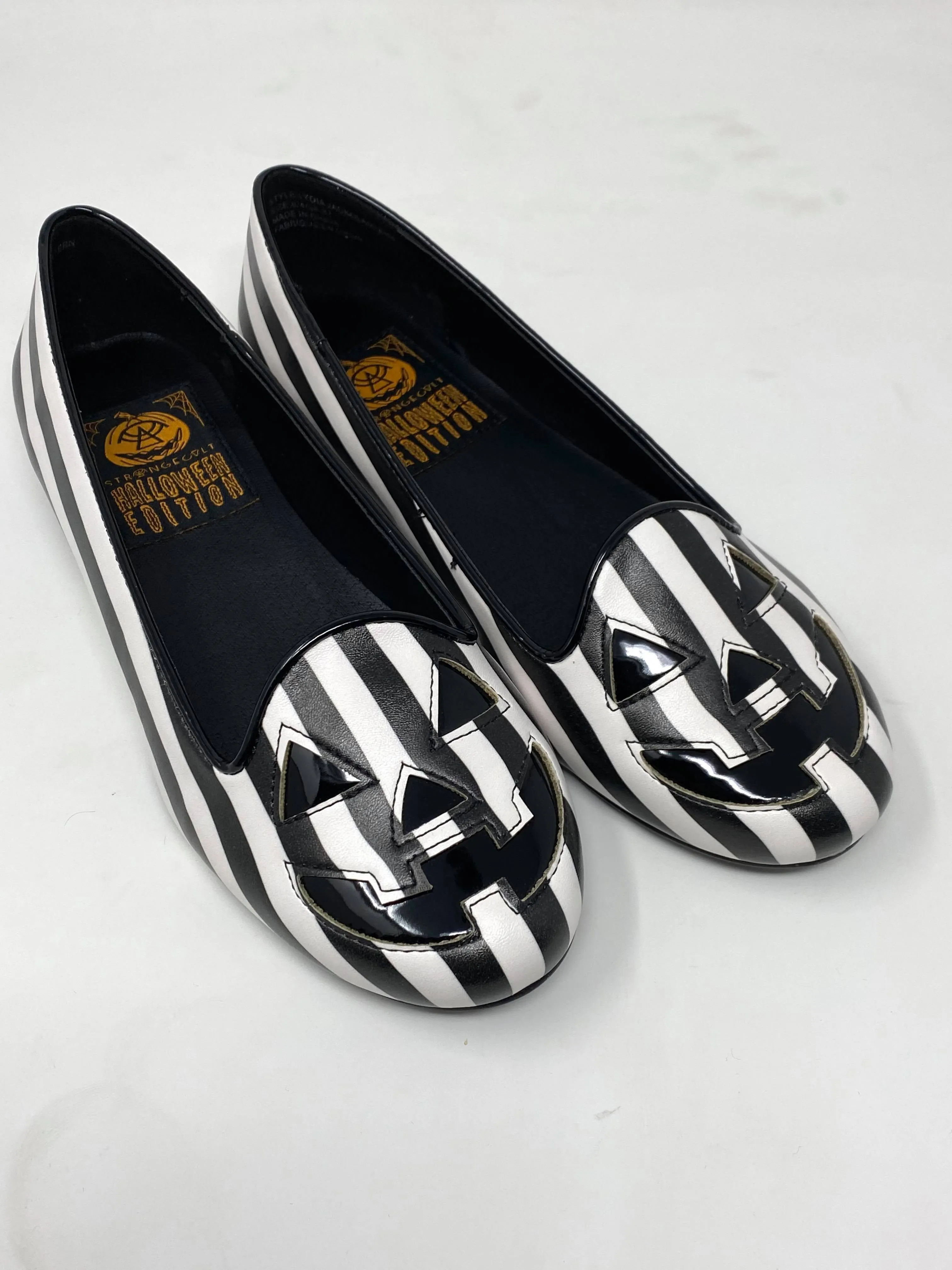 Lydia Jack Stripe Ballet Flat Shoes- StrangeCvlt | FINAL SALE *