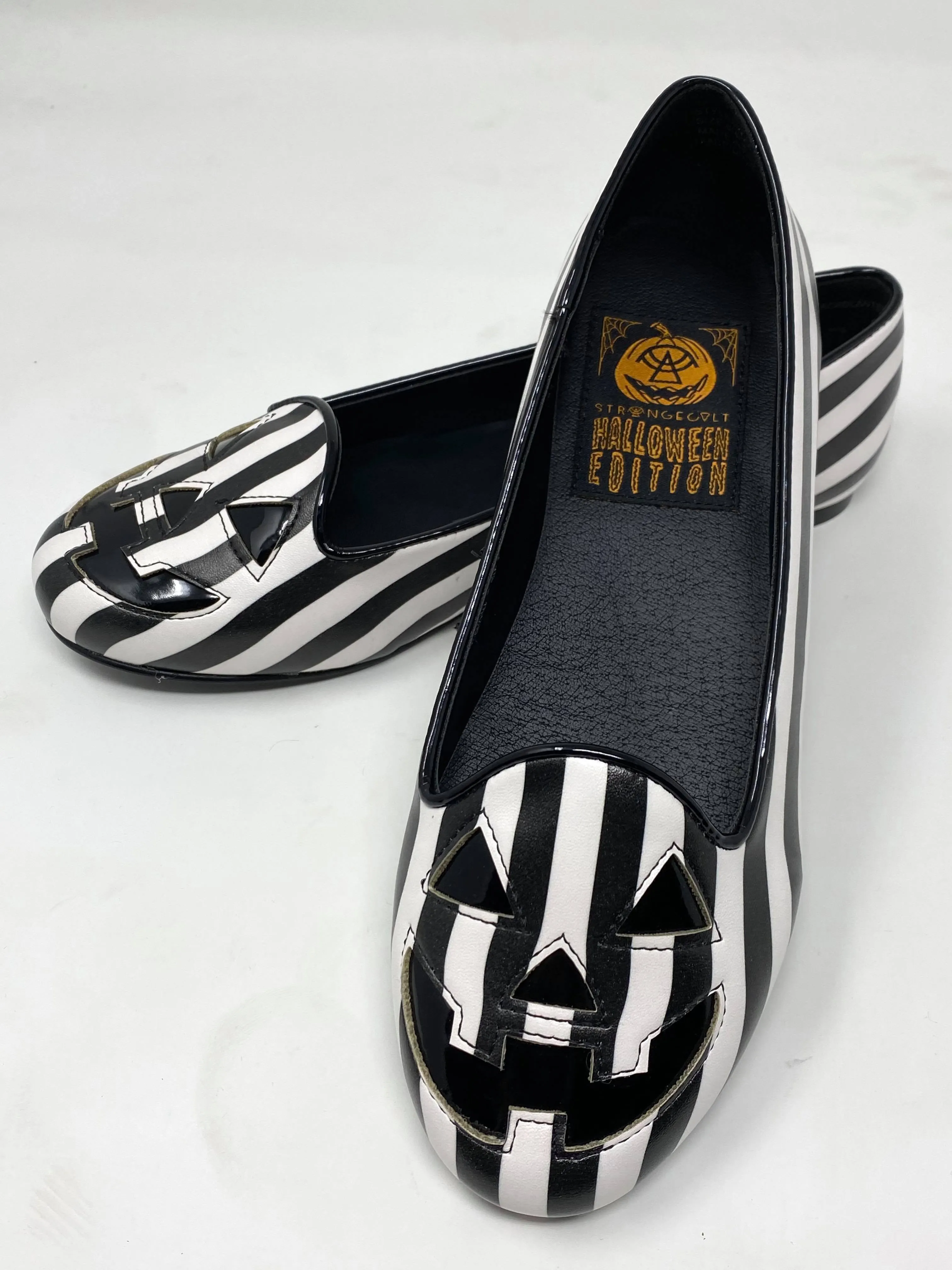 Lydia Jack Stripe Ballet Flat Shoes- StrangeCvlt | FINAL SALE *