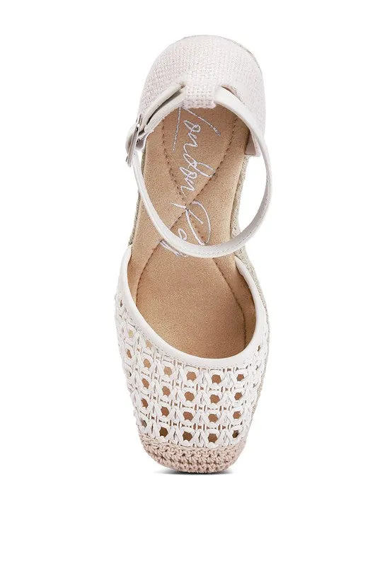 Mason Pin Buckle Wedge Heel Espadrilles