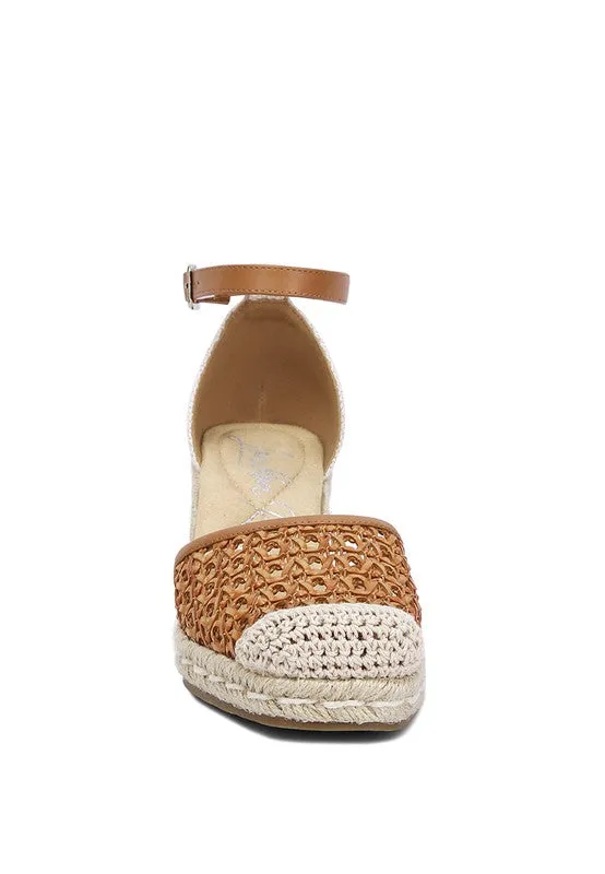 Mason Pin Buckle Wedge Heel Espadrilles