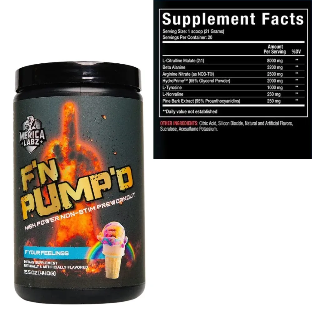 'Merica Labz F'n Pump'd 20 Servings