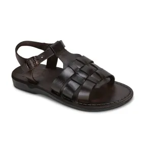 Mikayla - Open Toe Fisherman-Style Sandal | Brown