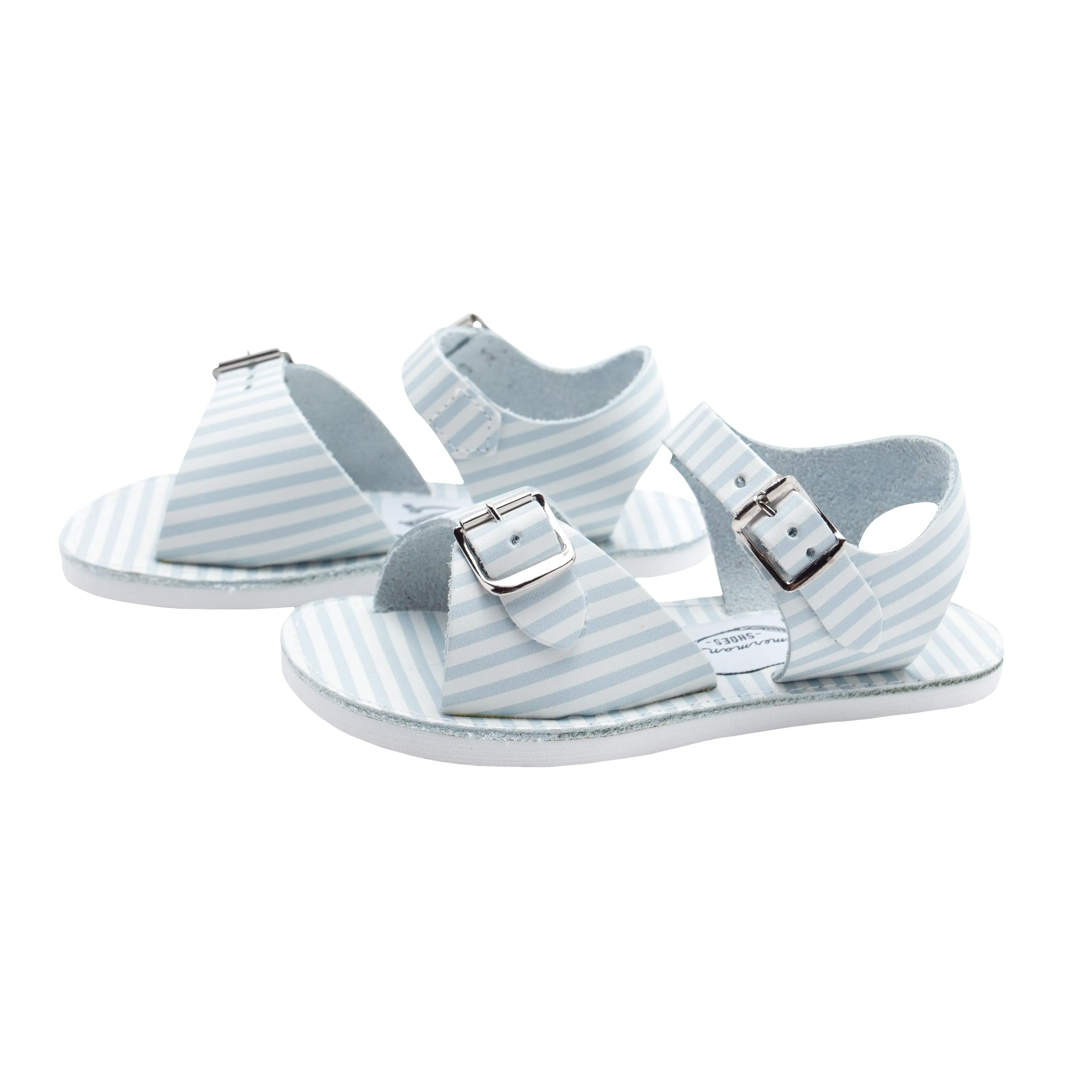 minnow x zimmerman powder blue stripe sandal