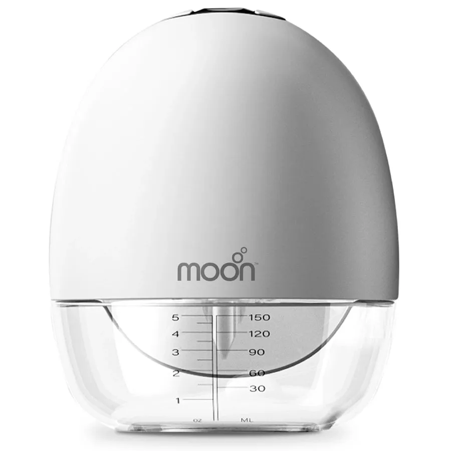 Moon Wearable Hands Free Breast Pump S18,150ml (White)