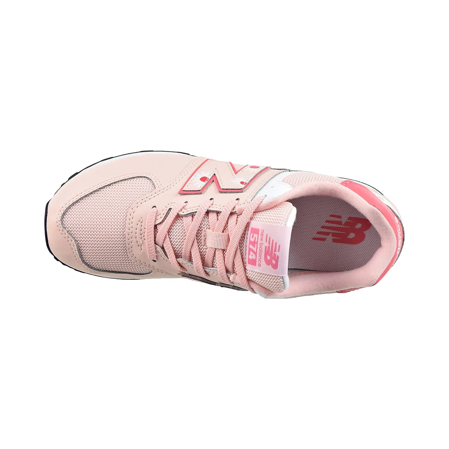 New Balance 574 "Floral" Big Kids' Shoes Pink Haze